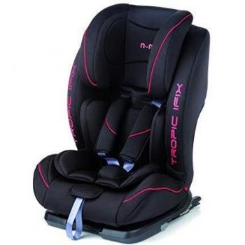 Nurse Tropic I-Fix - Silla para coche, grupo 1/2/3, color negro / rojo