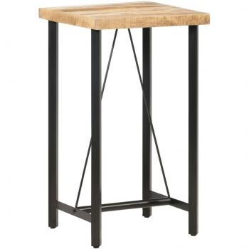 vidaXL Bar Table 60x60x107 cm Rough Mango Wood