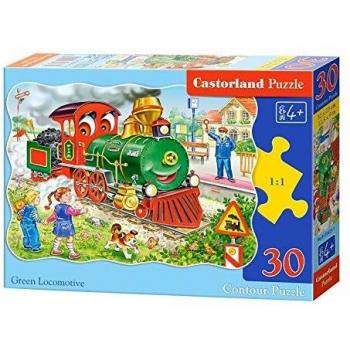 Puzzle Castorland La Locomotora Verde de 30 Piezas