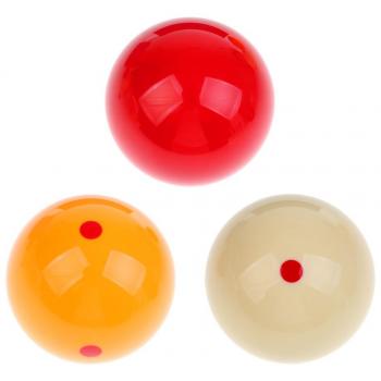 Gazechimp Juego de 3pcs Bolas de Carambola Billar Accesorio de Deportes 61.5mm - 2 3/8 