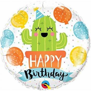 18 INCH BIRTHDAY CACTUS PARTY FOIL BALLOON