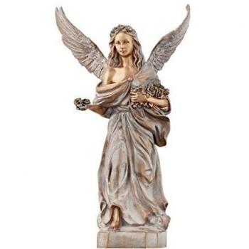 Serafinum Escultura ángel de Trinchera en Bronce - Angelo Tomba/Blanco / 57cm