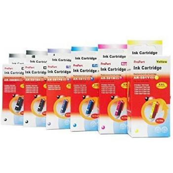 Cartucho de Tinta Compatible Canon PGI-580 XXL Negro 25.7ml con Chip para Impresoras TS6150, 8150, 9150, TR7550, 8550