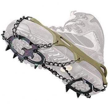 Crampones de senderismo Nortec ALP FOREST (MILITARY GREEN) - Crampones ligeros y resistentes, fabricados en acero, con sistema de ajuste rápido, diseño ergonómico para mayor comodidad, adecuados para