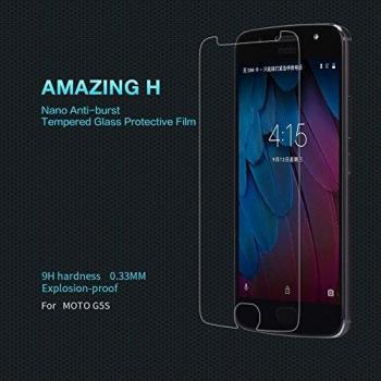 Nillkin Amazing H - Protector de pantalla 9H de 0,3mm cristal templado oleofóbico para Motorola Moto G5s