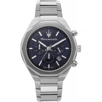 Maserati Mens Stile Chronograph Watch R8873642006, Gray, Stainless Steel, One Size