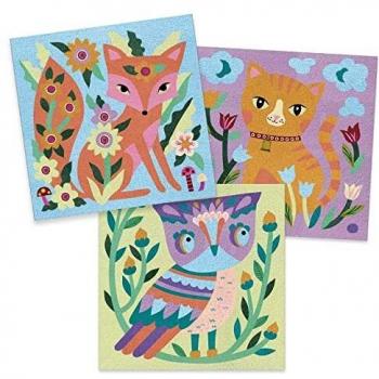 DJECO Kit de manualidades de arena de colores para jardín