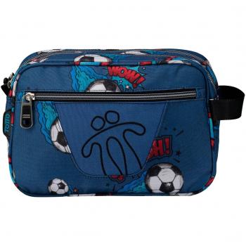 Estuche escolar con dos compartimentos y ruedas - Plastilina adapta a carrito