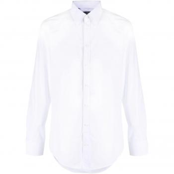 Dolce & Gabbana Men's Cotton Shirt, Formal Shirt, Male, White, Size L, Classic Fit