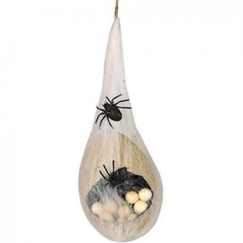 FIESTAS GUIRCA Huevos DE ARAÑA con TELARAÑA con LUZ 40 CMS.