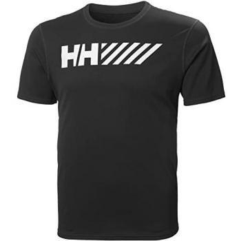 Camiseta de fitness Helly Hansen Lifa Tech Gráfica Hombre Negro XL