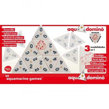 Aquamarine Juego Aqu Domino (Domino Triangular)