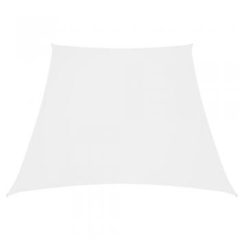 Toldo de vela trapezoidal tela oxford blanco 3/4x3 m