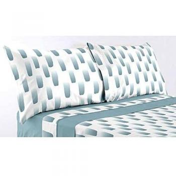 Mora- Juego sábanas microlina I80. Cama 180 cm. Turquesa