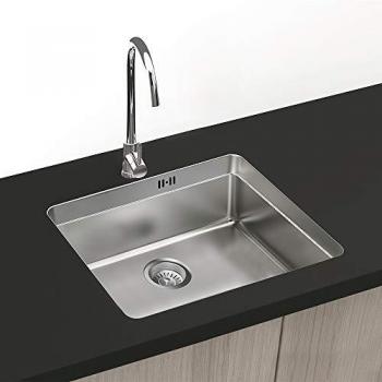Fregadero Cuadrado Sobre/Bajo Encimera 45x50 Boston - 1 Seno - Acero INOX Aisi 304