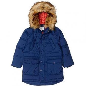 Chaqueta larga de niño Pepe Jeans azul con capucha, modelo Dutchman, talla 9-10 años