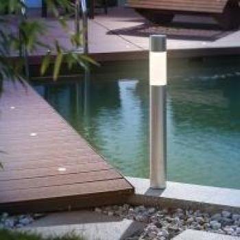Lámpara Solar LED Moderna Pole Light DuoColor con Acabado en Aluminio, 70 cm, para Jardín y Exterior, Resistente al Clima