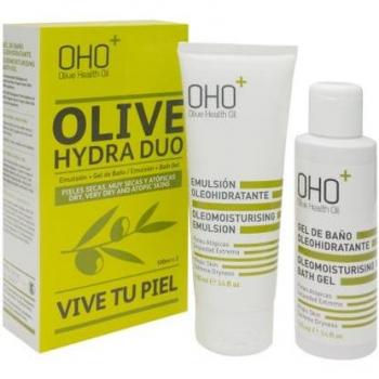 Duo Hidratante OHO: Emulsión de Oliva 100ml + Gel de Baño 100ml