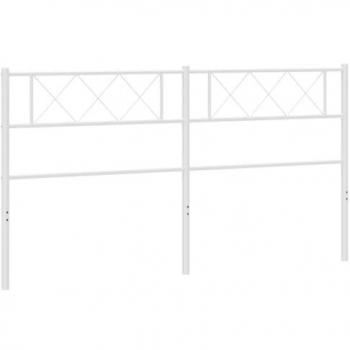 Cabecero de metal blanco 200 cm