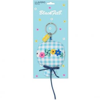 Llavero BlackFit8 'Fly with me' Blanco Azul cielo - Safta