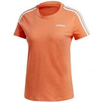 adidas W E 3s Slim tee Camiseta, Mujer, semcor/Blanco, S