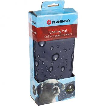 Almohadilla refrigerante Flamingo Drop, gris - Tamaño S: 50 x 40 cm (L x An)