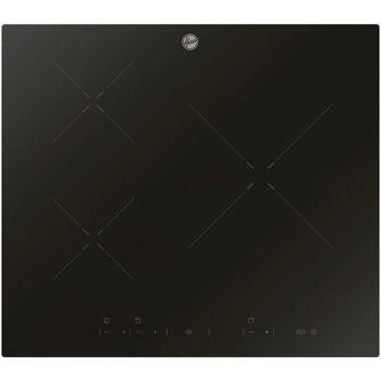 Placa de inducción Hoover 3 zonas con zona paellera de 32 cm, H-HOB 300 - HOBT5518DW, vitrocerámica negra 7100 W, 59 cm