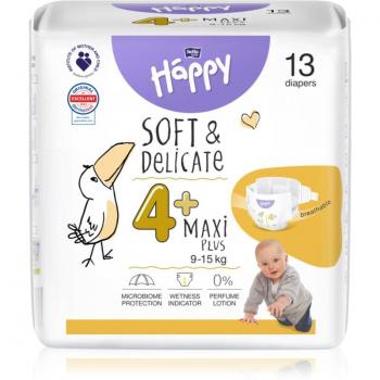 Pañales Desechables Bella Baby Happy Soft&Delicate Talla 4+ Maxi Plus 9-15 kg 13 Unidades