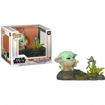 Funko Pop! Deluxe: Star Wars - The Mandalorian #721 Grogu With Frog