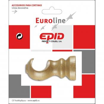 Epid SOPORTE BARRA CORTINA FRONTAL EPID 19MM NATURAL 02184001 MADERA