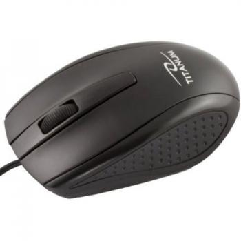 Ratón Óptico Titanum TM110K Negro - Tecnología Avanzada de 1000 DPI