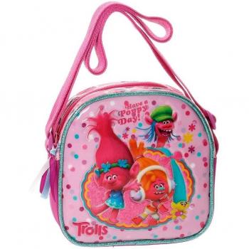 Trolls Happy Bolso Bandolera, 15 cm, 1.13 Litros, Rosa