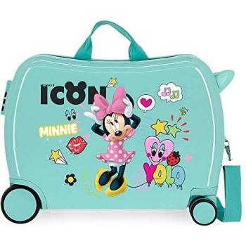 Disney Minnie Happy Helpers Maleta Infantil Azul 50x38x20 cms Rígida ABS Cierre combinación 34L 2,3Kgs 4 Ruedas Equipaje de Mano