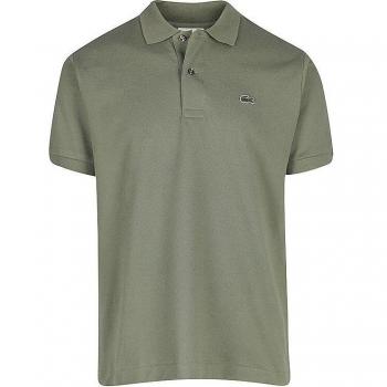 Lacoste L.12.12 Petit Pique Cotton Polo Shirt - Vert - Size 7 / UK Size XXL - Male Green Classic Style Polo Shirt