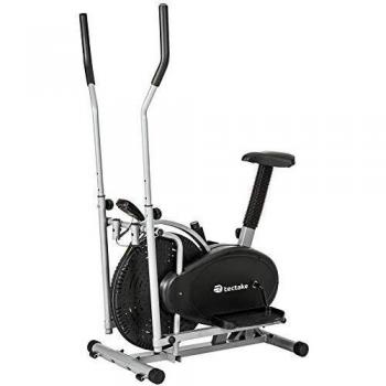 Bicicleta Elíptica 2 en 1 con Pantalla LCD - Entrenador Cruzado para Ejercicio de Fuerza y Resistencia