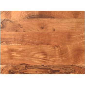 Tablero de mesa rectangular de madera maciza de acacia 70x50x3,8 cm