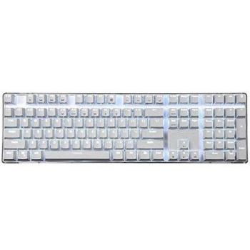 Teclado Mecánico Teclado de Juego Teclado Rojo 100% Tamaño Completo 108 teclas US Layout GATERON switch with White Backlight Case Blanco Magicforce by Qisan