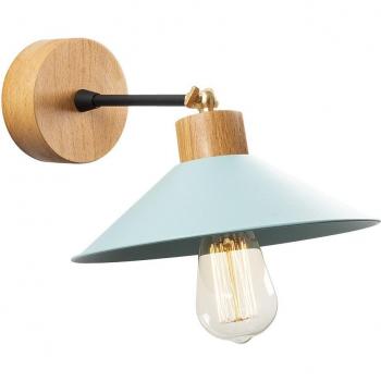 Aplique de pared WellHome de hierro color turquesa