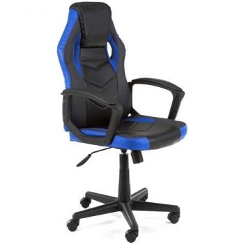 Silla de Gaming AKORD FG19 Negra Azul con Apoyabrazos