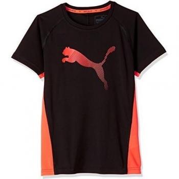 Puma - Camiseta infantil Active Rapid Cat Graphic té, Black, 152, 838742 51
