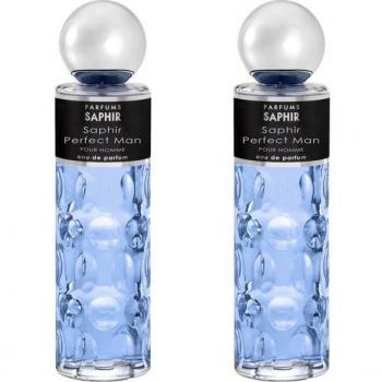 Set de 2 Saphir Parfums - Perfect Man - Eau de Parfum - Hombre - 200ml