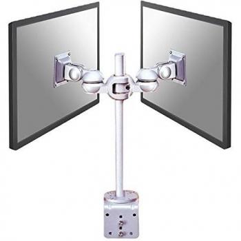 Newstar Soporte de Escritorio para Pantalla Plana de 12 kg de 10 a 26 Pulgadas, Color Plateado