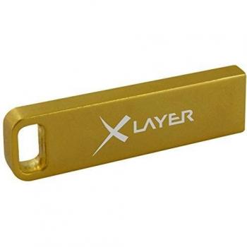 Pendrive 8GB XLayer Aluminio Oro