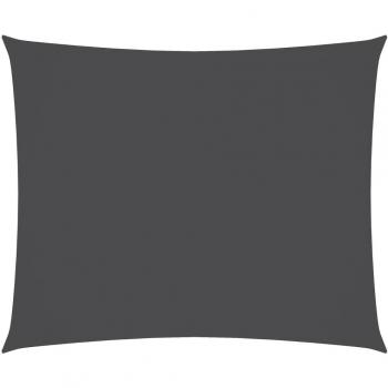 Toldo de vela rectangular tela Oxford gris antracita 4x5 m