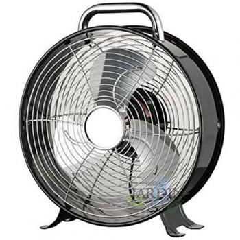 Ventilador de Suelo Vintage 2 Velocidades 28W 23 cm Aspas de Aluminio