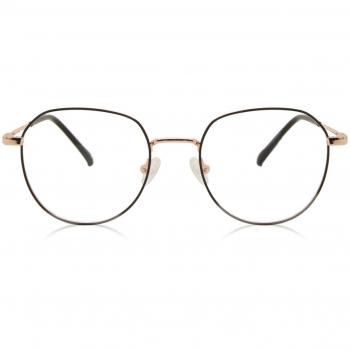 Gafas Recetadas Ovaladas Metálicas Negras para Hombre - Gafas Anti-Azules - SmartBuy Collection