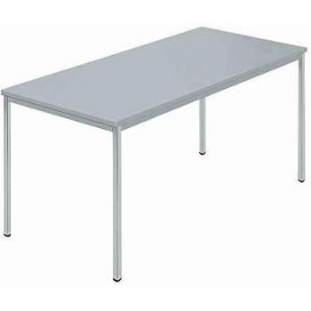 Mesa rectangular de tubo cuadrado revestido 1500 x 800 mm, color gris
