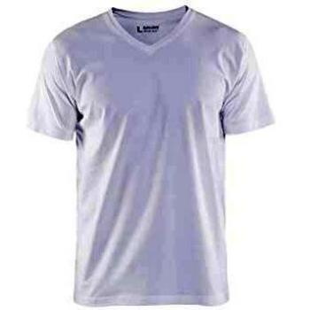 Blaklader V-Neck T-Shirt White - Size S