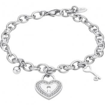 Pulsera Lotus Style LS2188-2/1 Corazón Acero Inoxidable 316l Mujer
