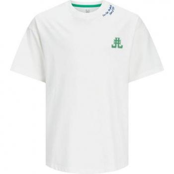 Camiseta Jack & Jones Jorcole Back Print Tee SS Volume MNI Blanco
